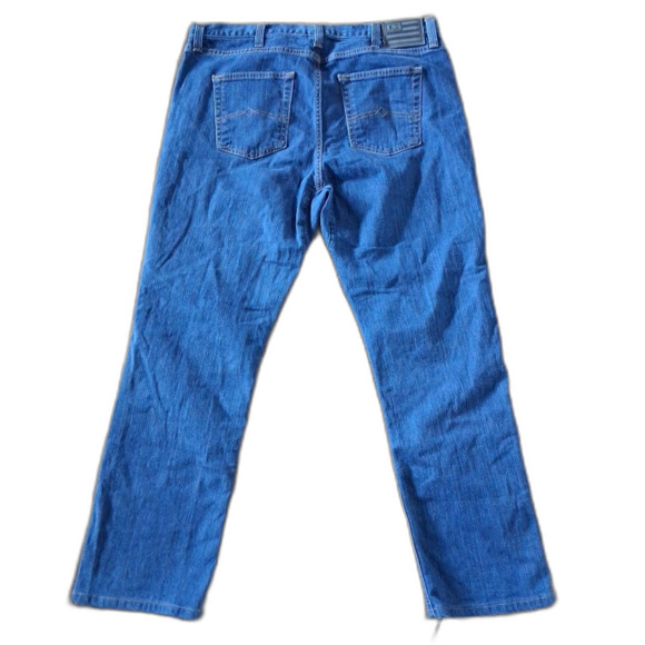 Diamond Gusset Premium Men's Bkue Jeans 42x30 Blue Stretch Cotton Spandex Adult - Picture 7 of 9
